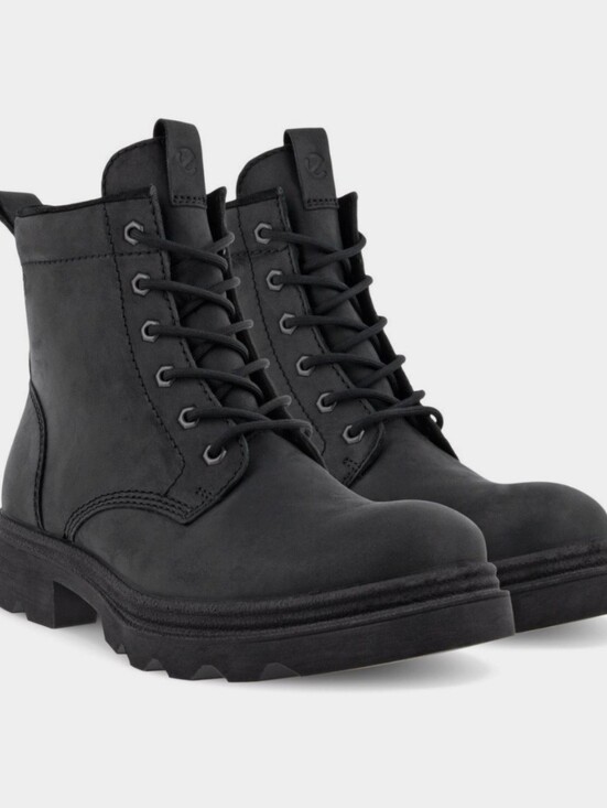 Ecco Other - ECCO Women’s Waterproof Leather Combat Boots Black Lace Up Size EU 38U 7-7.5